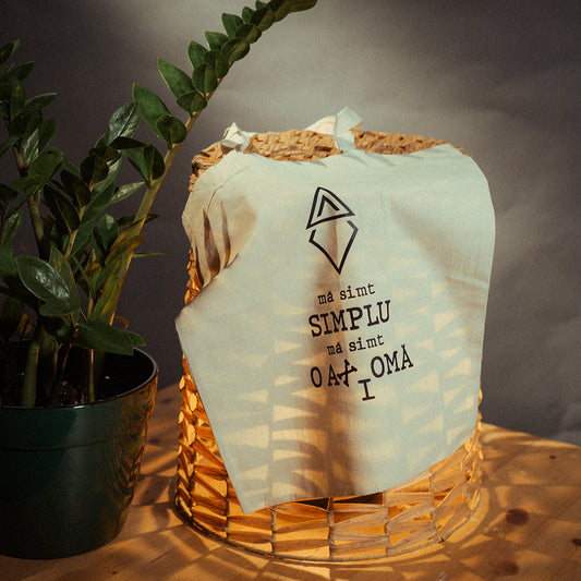 Tote Bag "Mă simt simplu"